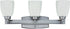 24"W Bridwell 3-Light Bath Vanity Light Brushed Satin Nickel