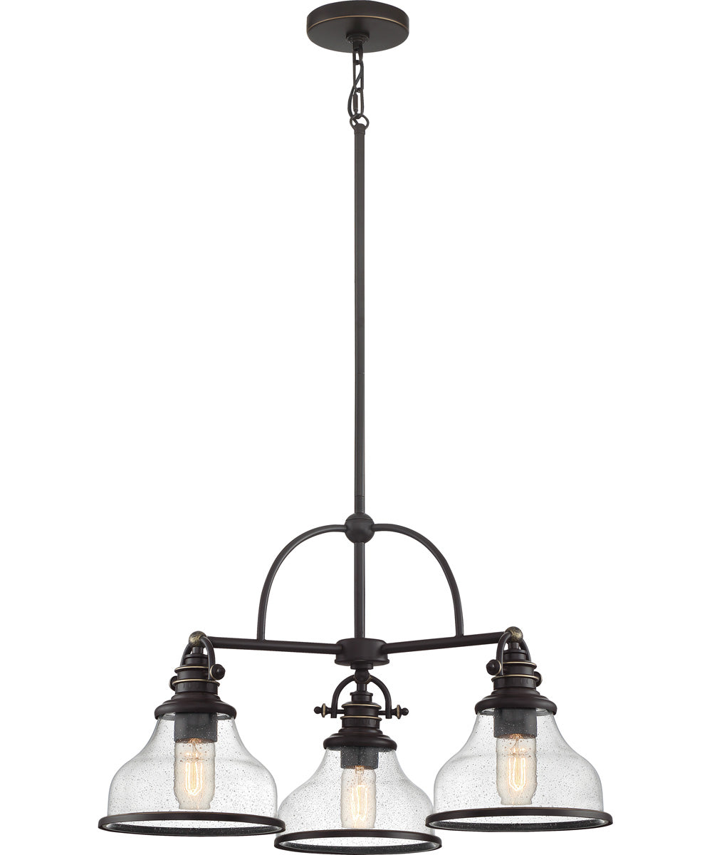 Grant 3-light Chandelier Palladian Bronze