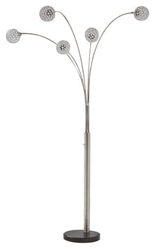 95"H Winter Metal Arc Lamp (1/CN) Silver
