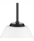 Copeland 1-Light Mid-Century Modern Pendant Matte Black
