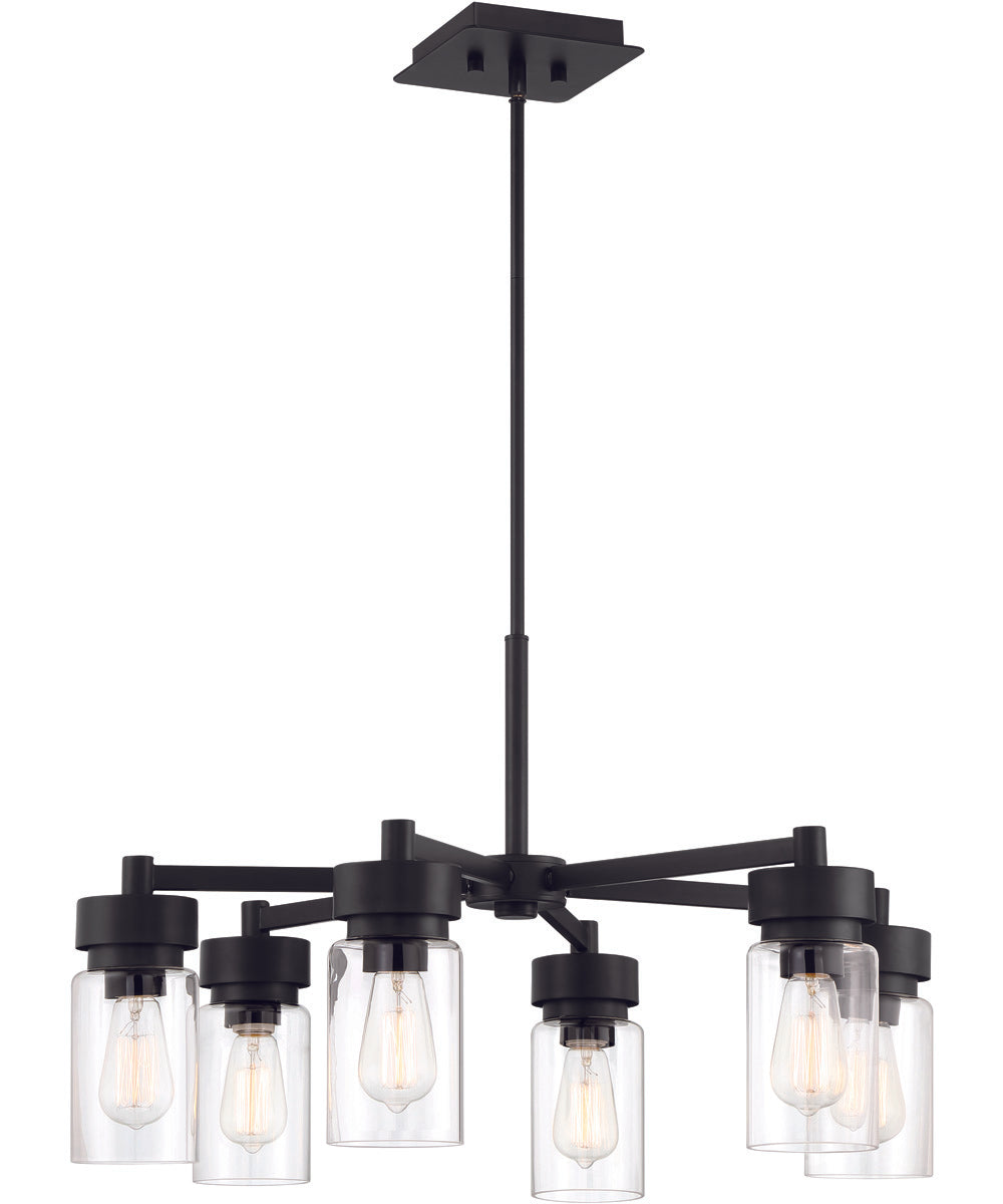 Bennet 6-Light Outdoor Chandelier Midnight