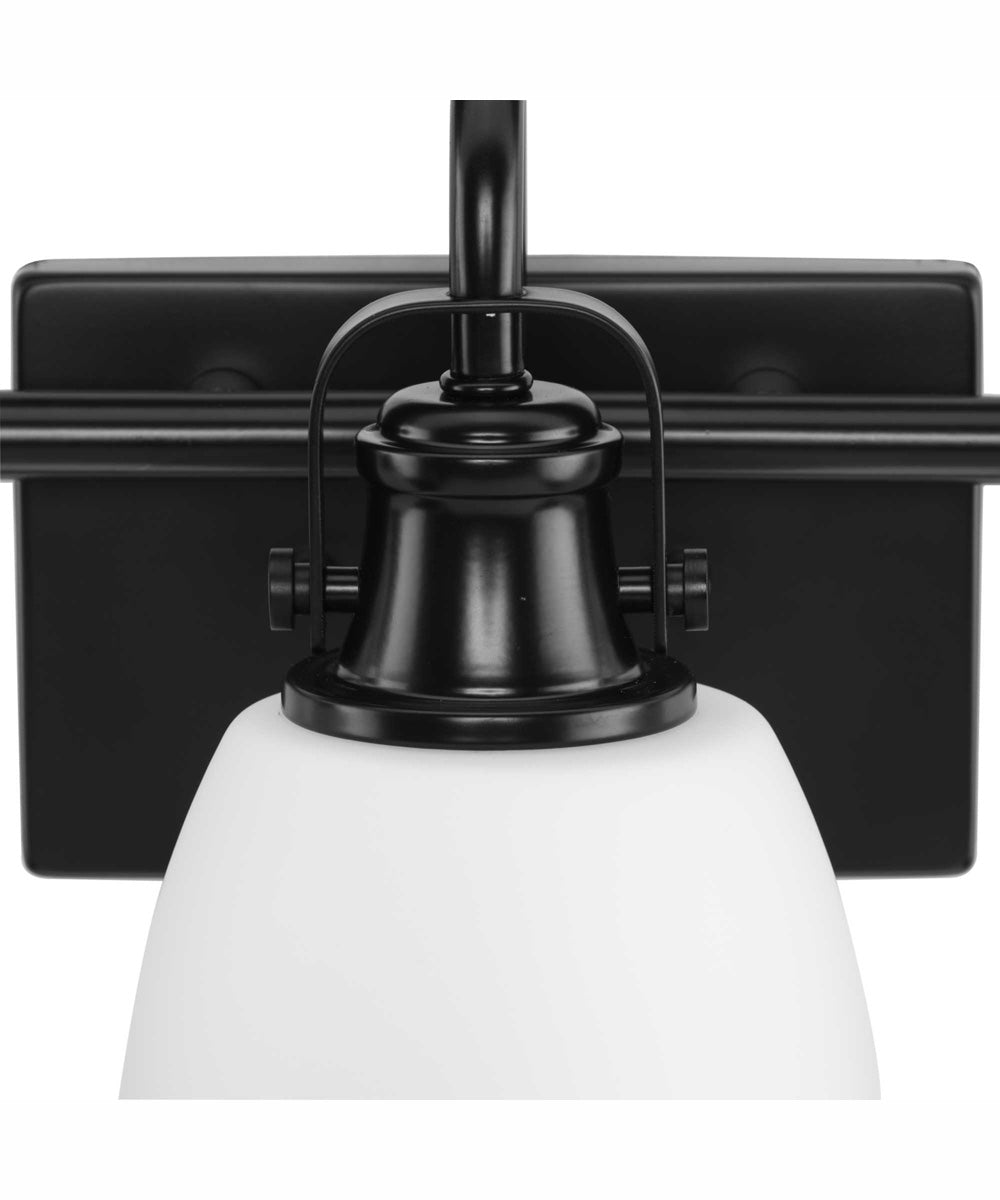 Preston 3-Light Coastal Bath Vanity Light Matte Black