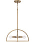 Lawson 4-Light Semi-Flush Aged Brass
