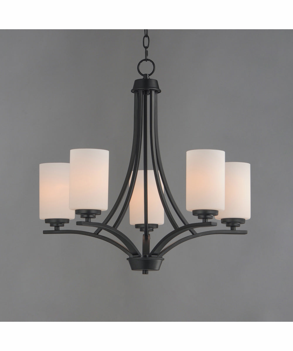 Deven 5-Light Chandelier Black