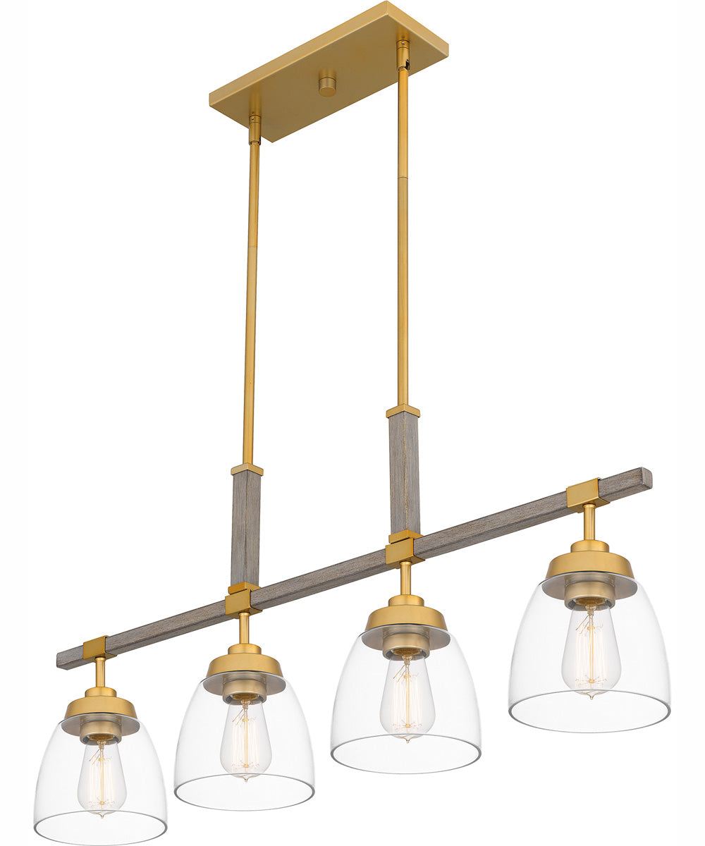 Burkett Medium 4-light Island Light Light Gold