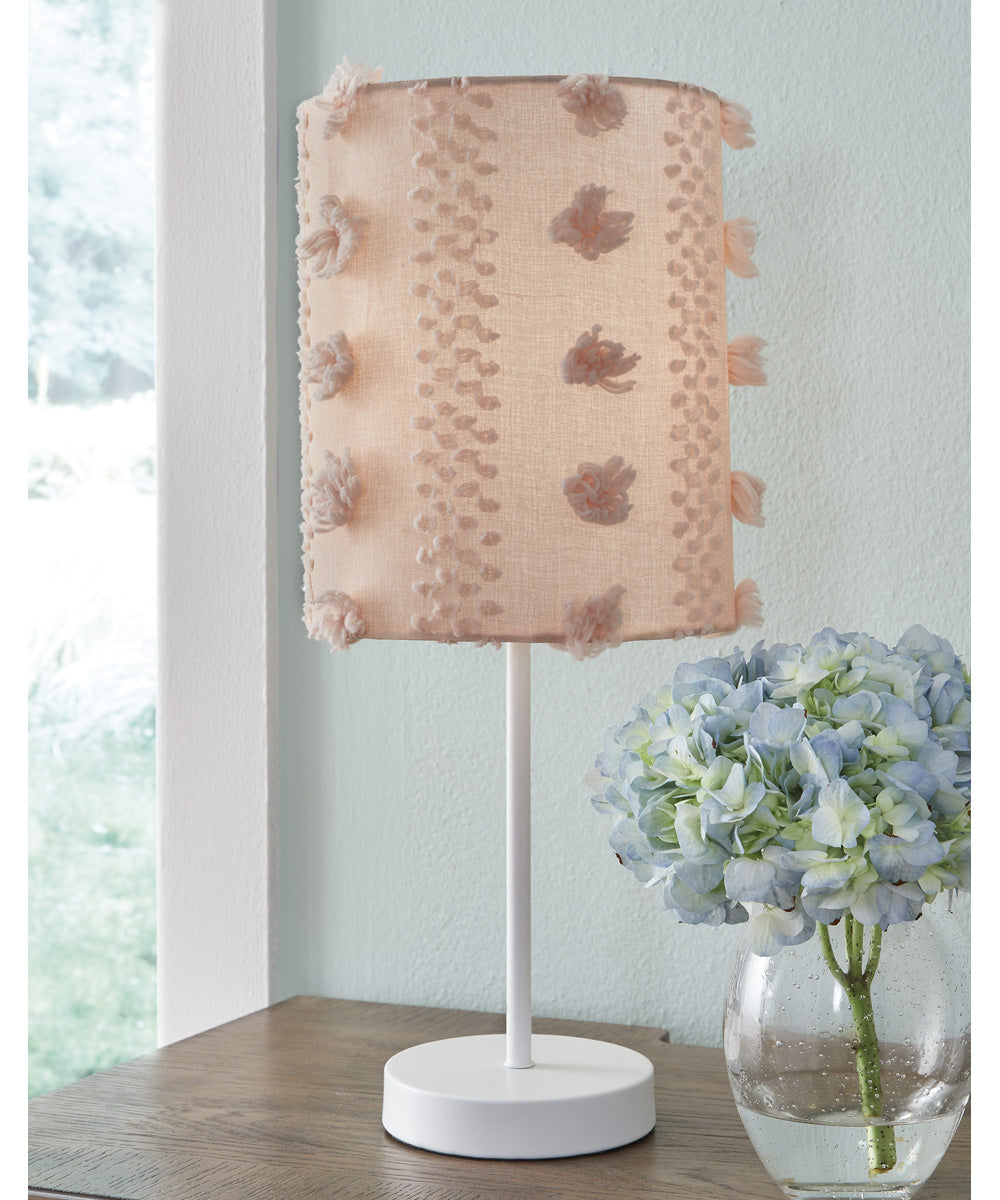 Kaelene Metal Table Lamp (1/CN) Pink/White