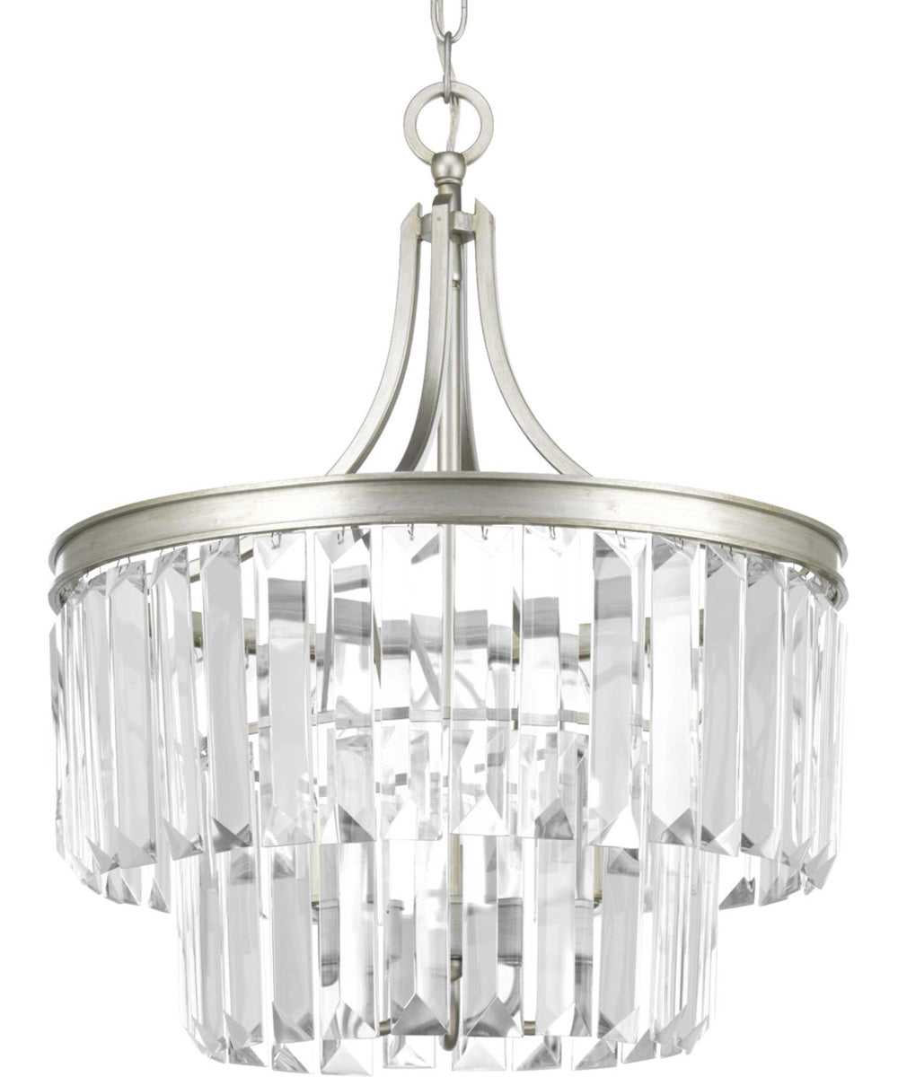 Glimmer 3-Light 19" Semi-Flush Convertible Silver Ridge