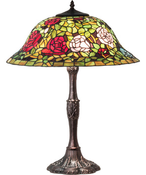 26" High Tiffany Rosebush Table Lamp