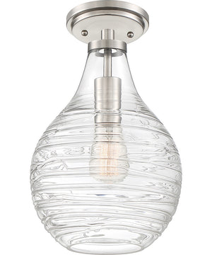 Genie 1-light Semi Flush Mount Brushed Nickel