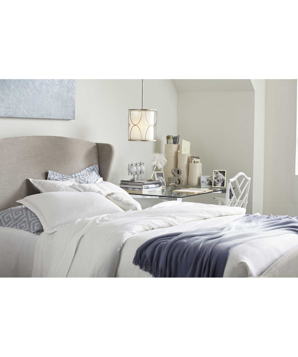 Landree 1-Light Mini-Pendant Silver Ridge