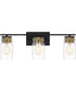 Keesey Large 3-light Bath Light Matte Black