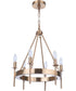 Larrson 6-Light Chandelier Satin Brass