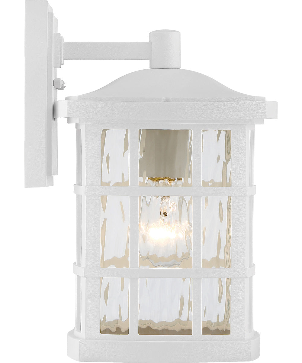 Stonington Medium 1-light Outdoor Wall Light  Coastal Armour White Lustre
