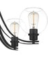 Pruitt 5-light Chandelier Matte Black