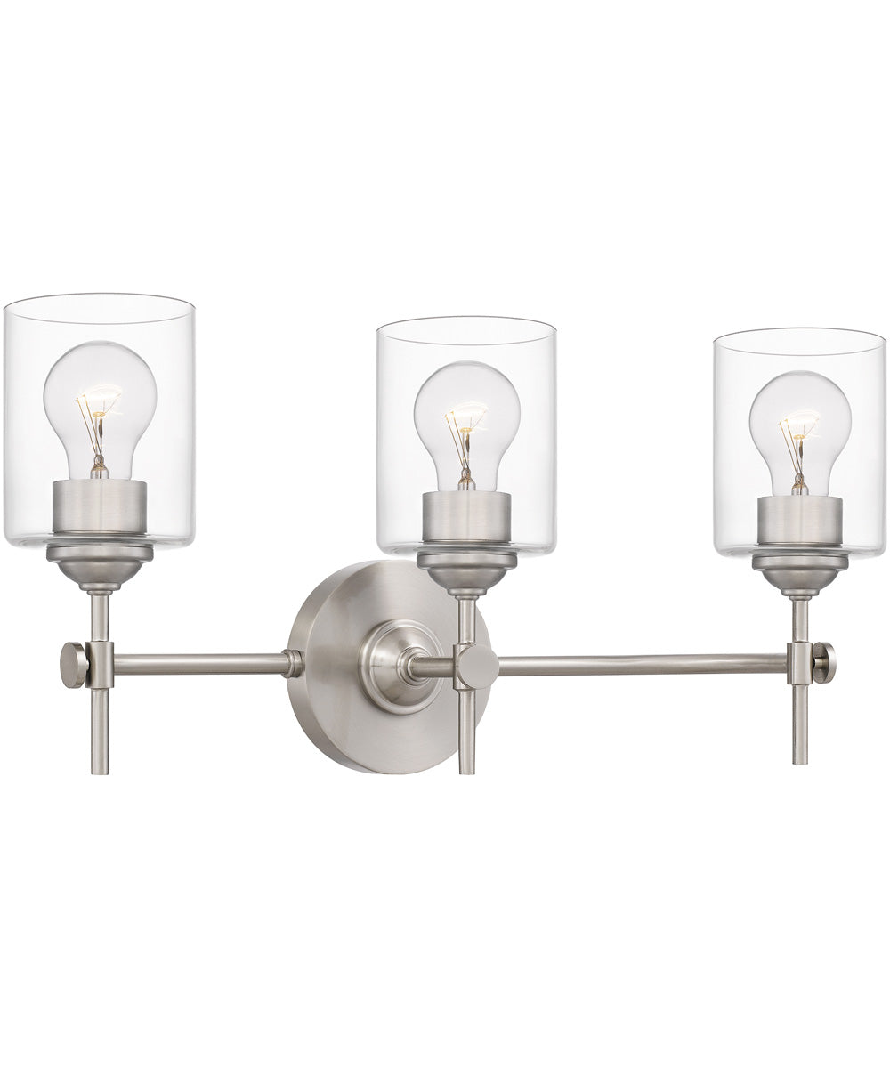 Aria Large 3-light Bath Light Brushed Nickel