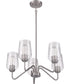 Shayna 5-Light Chandelier Brushed Polished Nickel