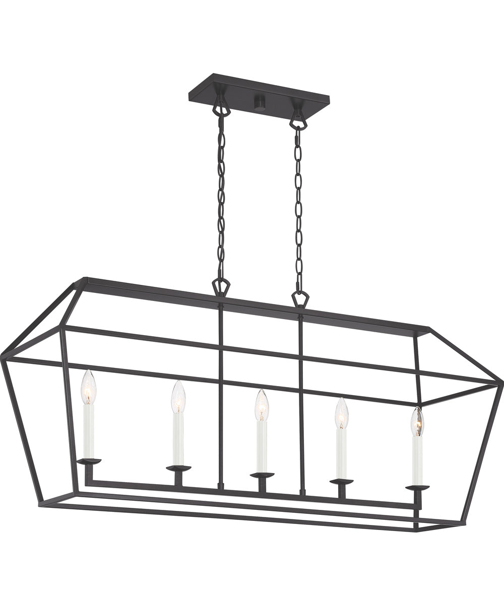 Aviary 5-light Island Light Palladian Bronze