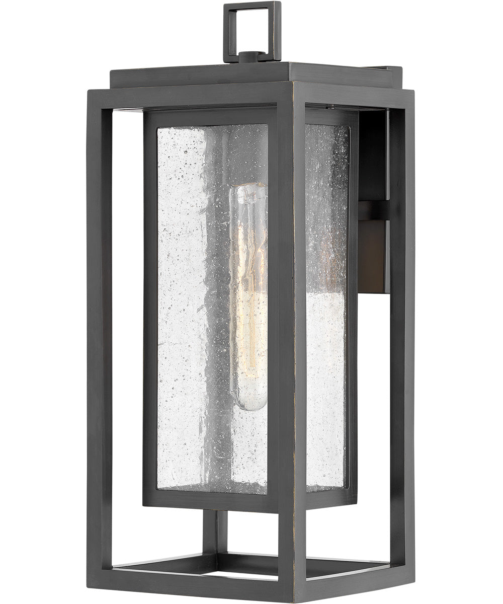 1-Light Medium Wall Mount Lantern in Oil Rubbed Bronze