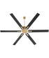 80" Zeus Patio Ceiling Fan Aged Brass