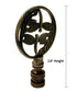 Double Dragonfly Ceiling Fan Pull Antique Brass 2.8"h