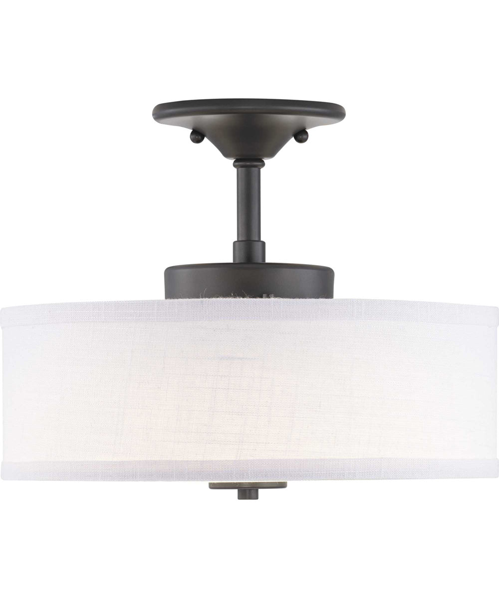 Inspire LED 13" LED Semi-Flush Graphite