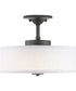 Inspire LED 13" LED Semi-Flush Graphite