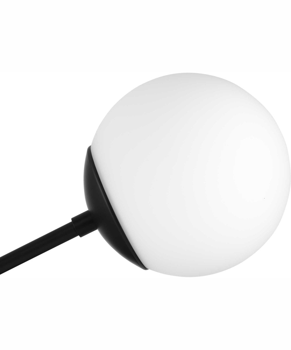 Haas 6-Light Mid-Century Modern Chandelier Matte Black