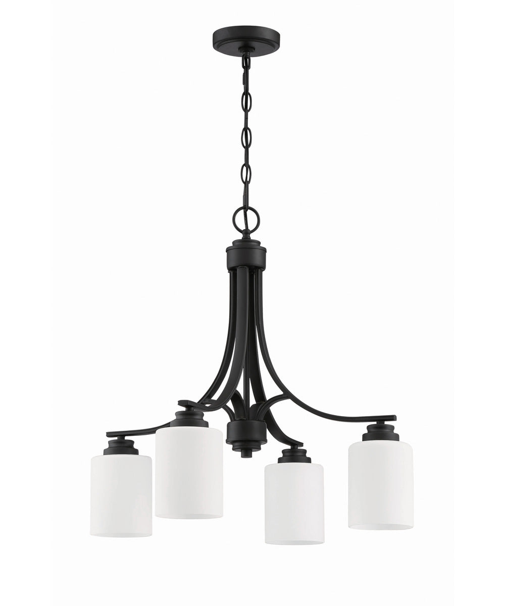 Bolden 4-Light Down Chandelier Flat Black