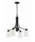 Bolden 4-Light Down Chandelier Flat Black