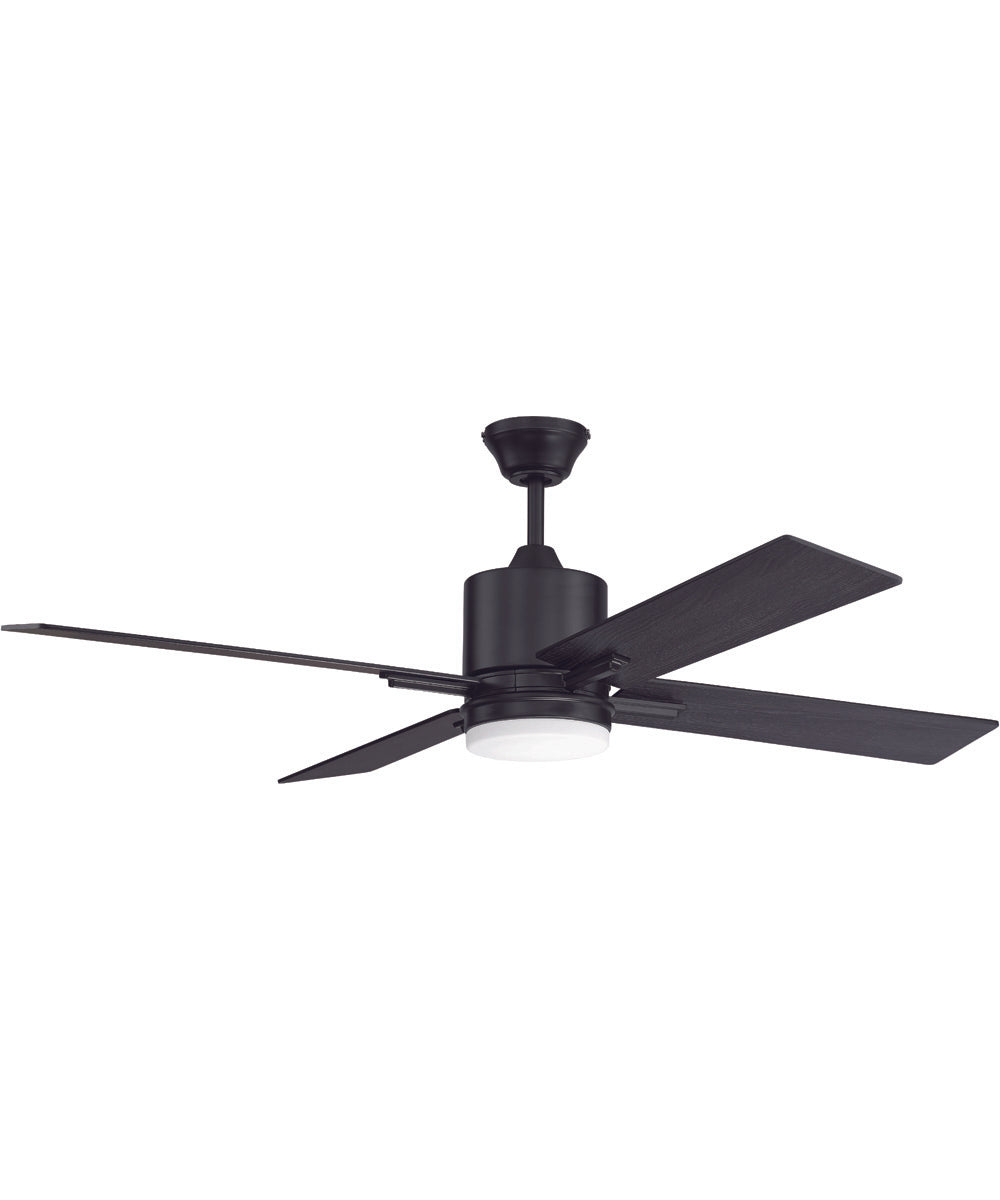 52" Teana 1-Light Ceiling Fan Flat Black