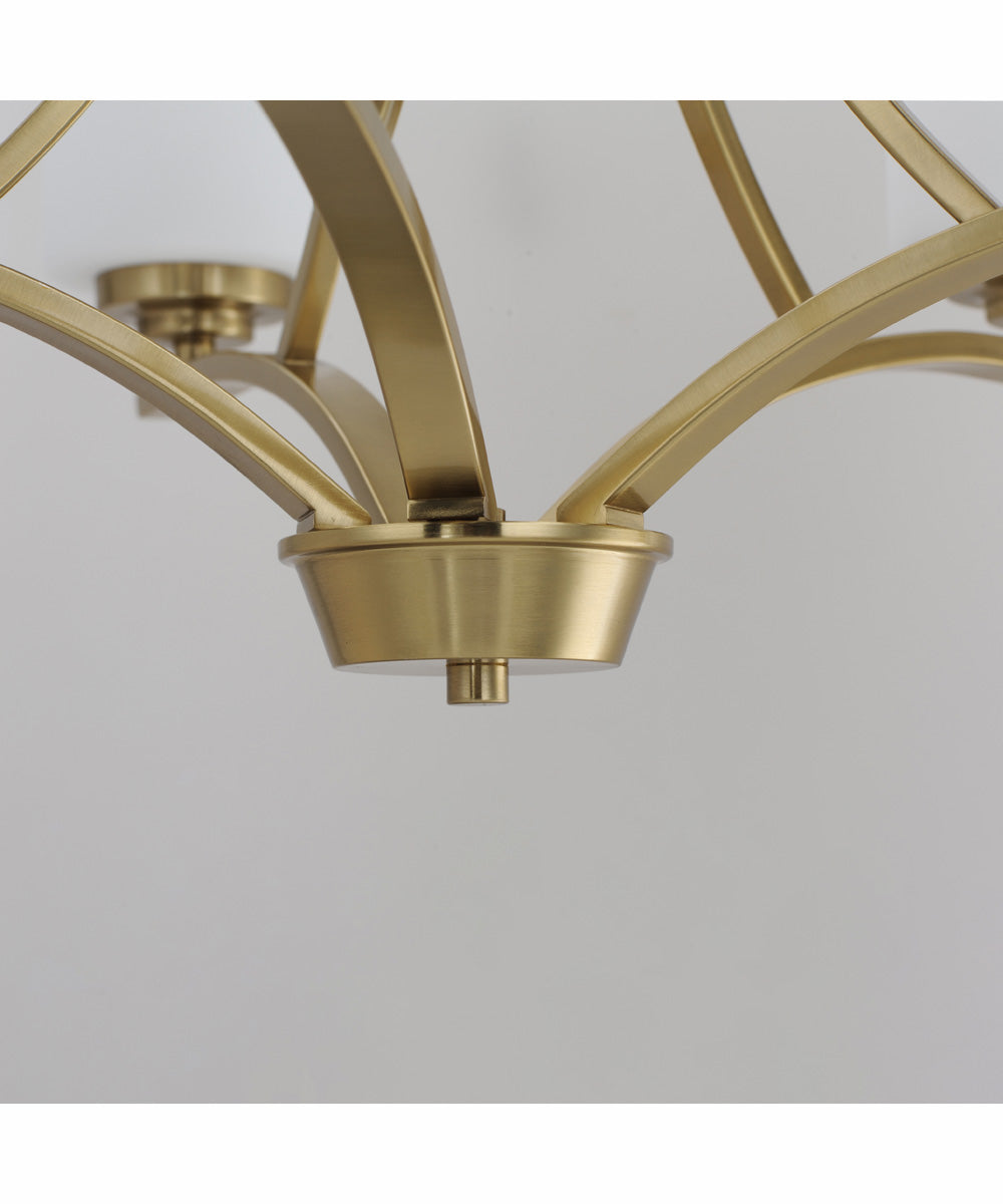 Deven 5-Light Chandelier Satin Brass