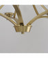 Deven 5-Light Chandelier Satin Brass