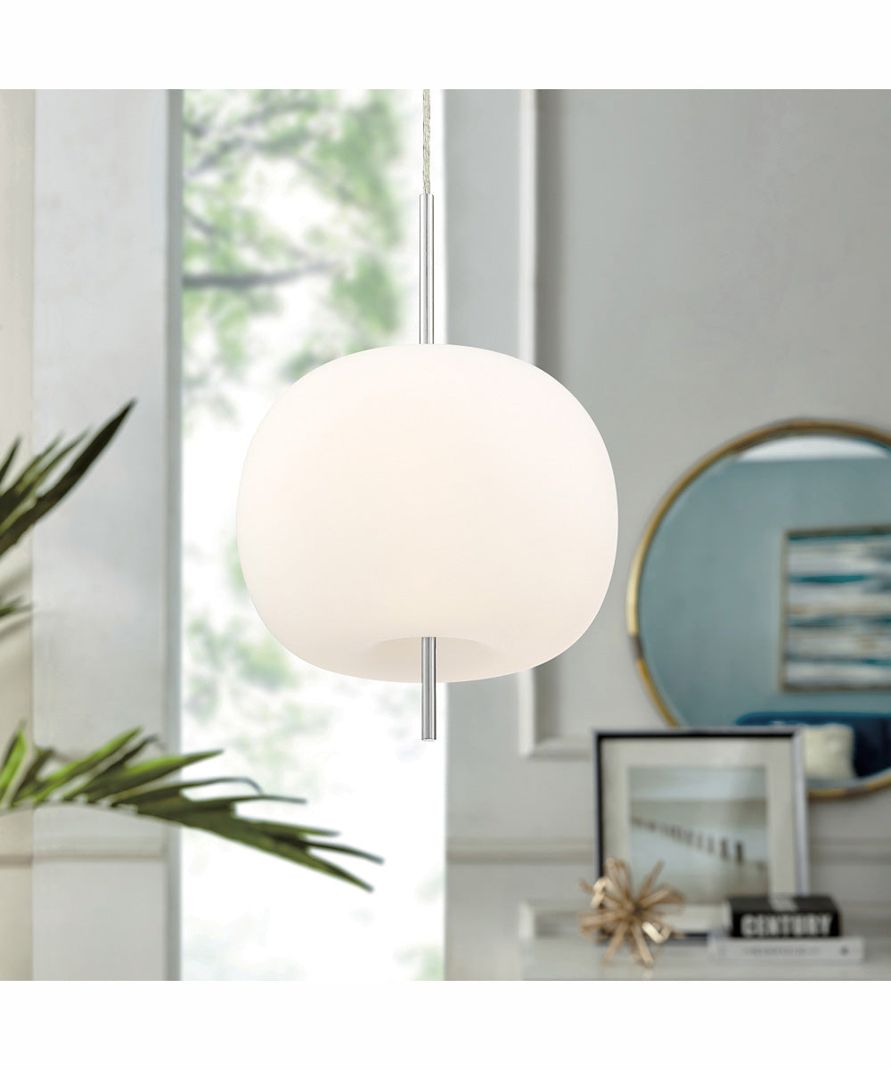 Jubilee 3-Light Led Pendant Lamp Chrome/Frost Glass Shade