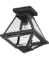 Prism 9 inch Outdoor Flush Mount Black