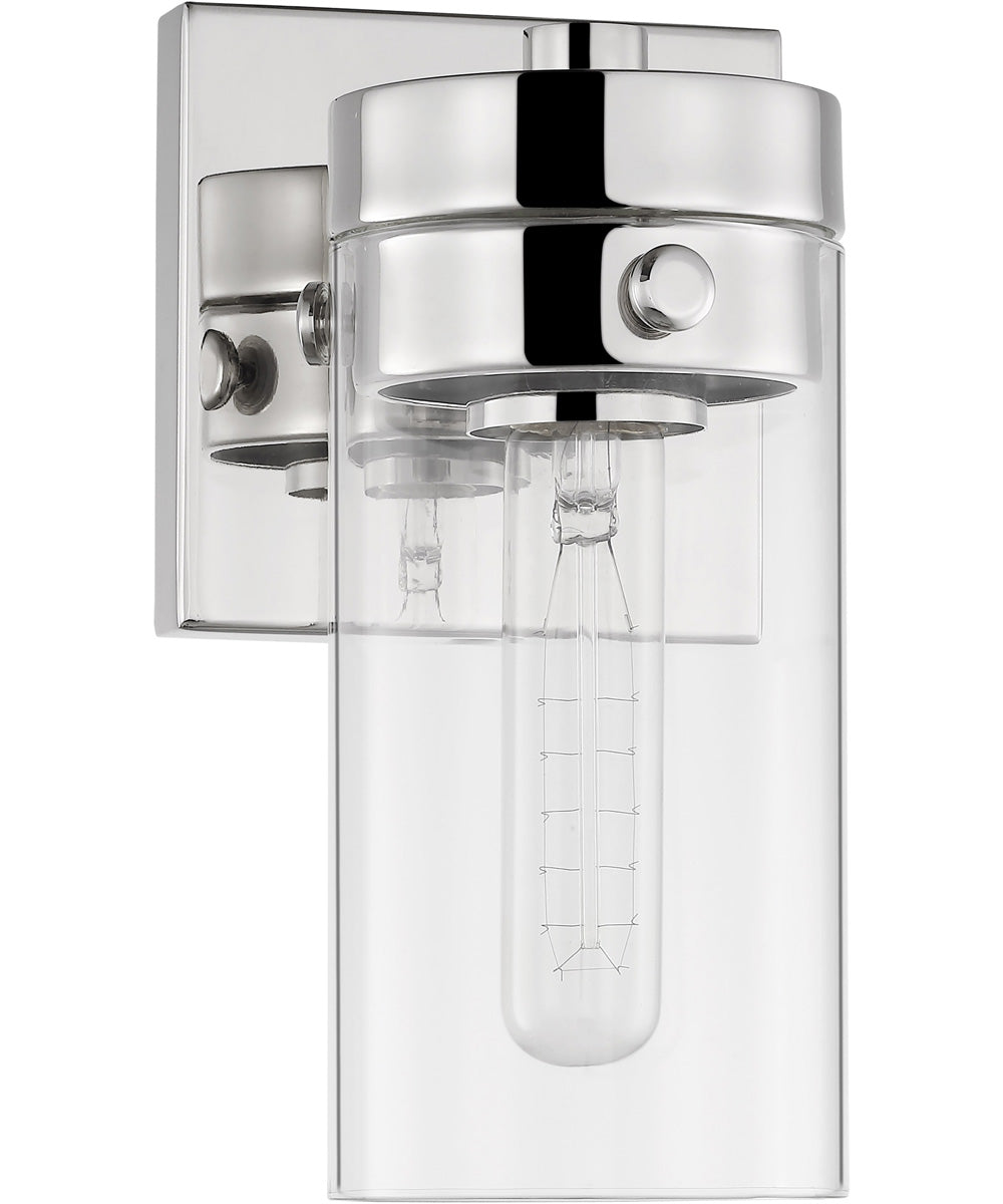 Intersection 1-Light Vanity & Wall Polished Nickel