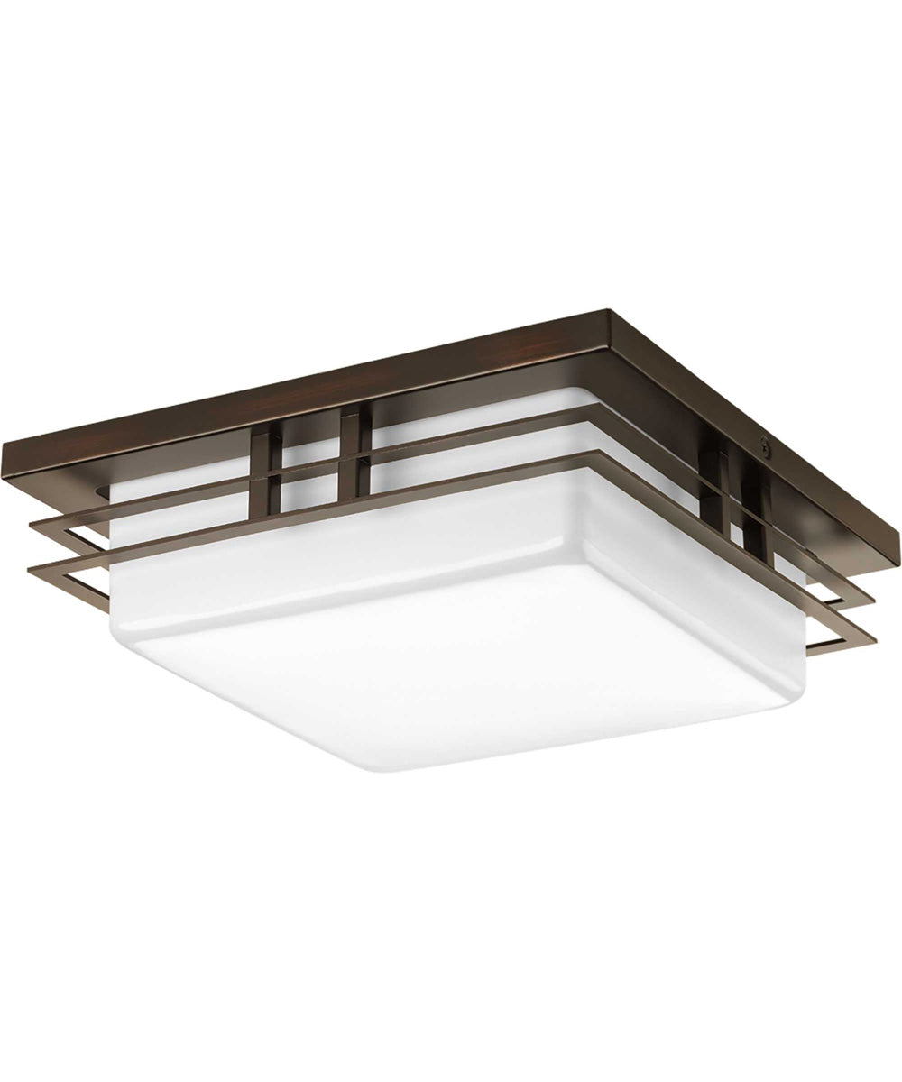 Helm 1-Light 11" LED Flush Mount Antique Bronze