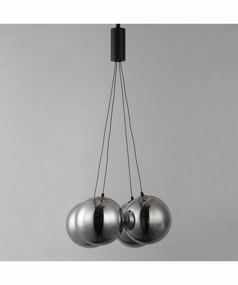 Burst 4-Light LED Pendant - Smoke Black