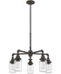 Squire 5-light Chandelier Rustic Black