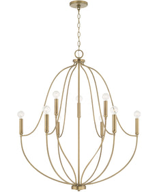 Madison 9-Light Chandelier Aged Brass