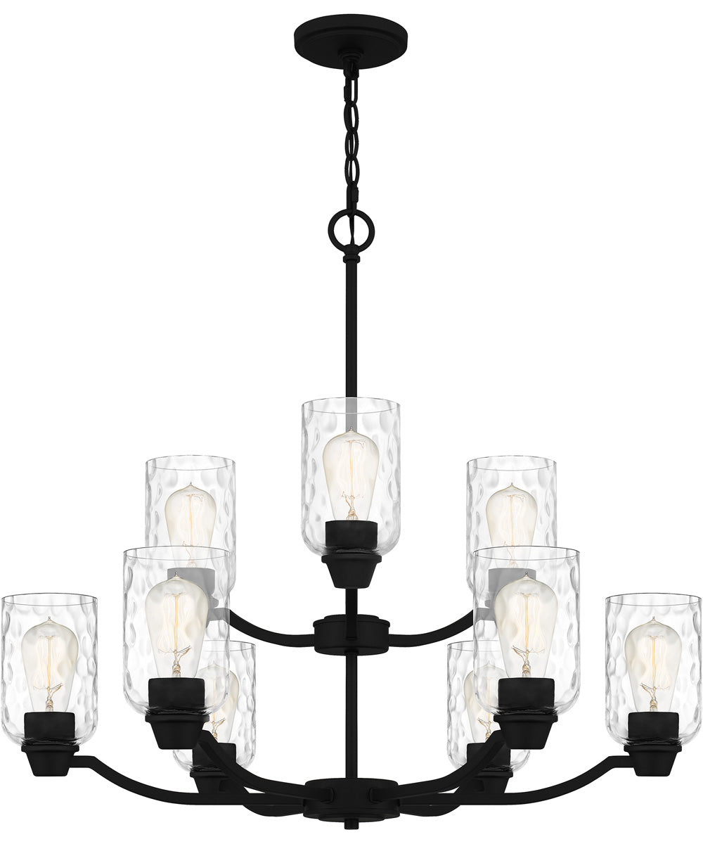 Acacia 9-light Chandelier Matte Black