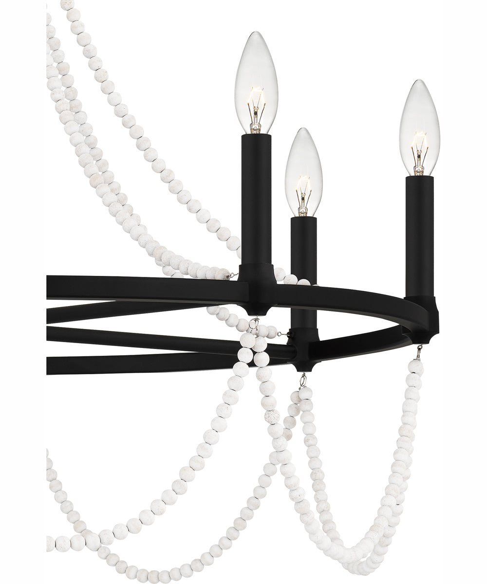 Brigitta 8-light Chandelier Matte Black