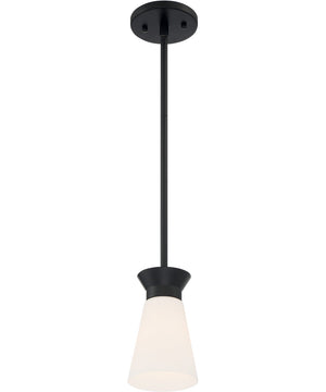 4"W Caleta 1-Light Pendant Black