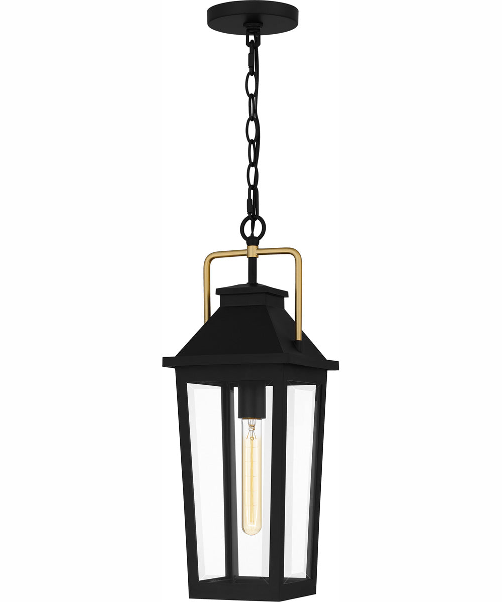 Buckley Large 1-light Outdoor Pendant Light Coastal Armour Aluminum Matte Black