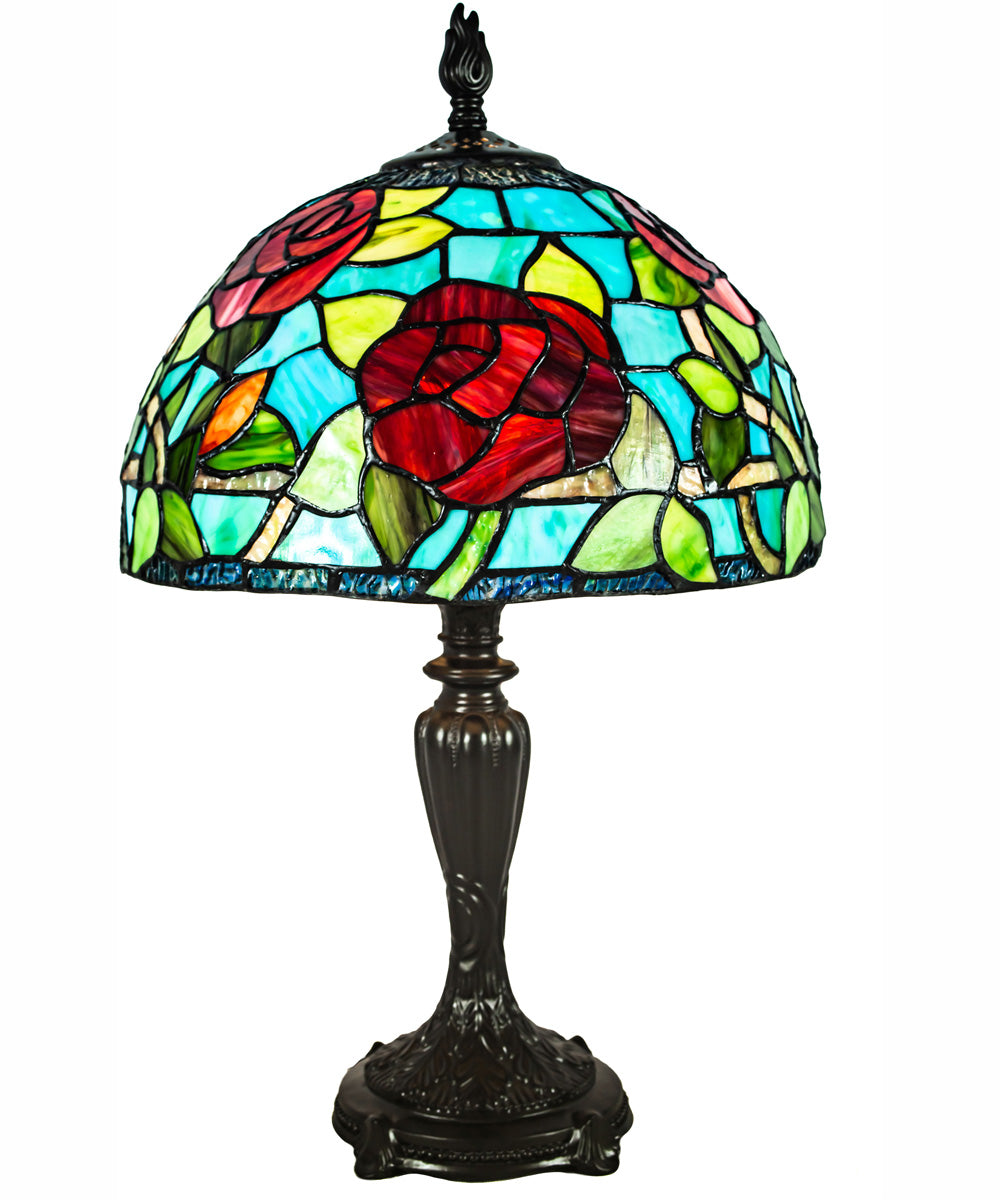 Saros Rose Tiffany Table Lamp
