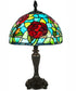 Saros Rose Tiffany Table Lamp