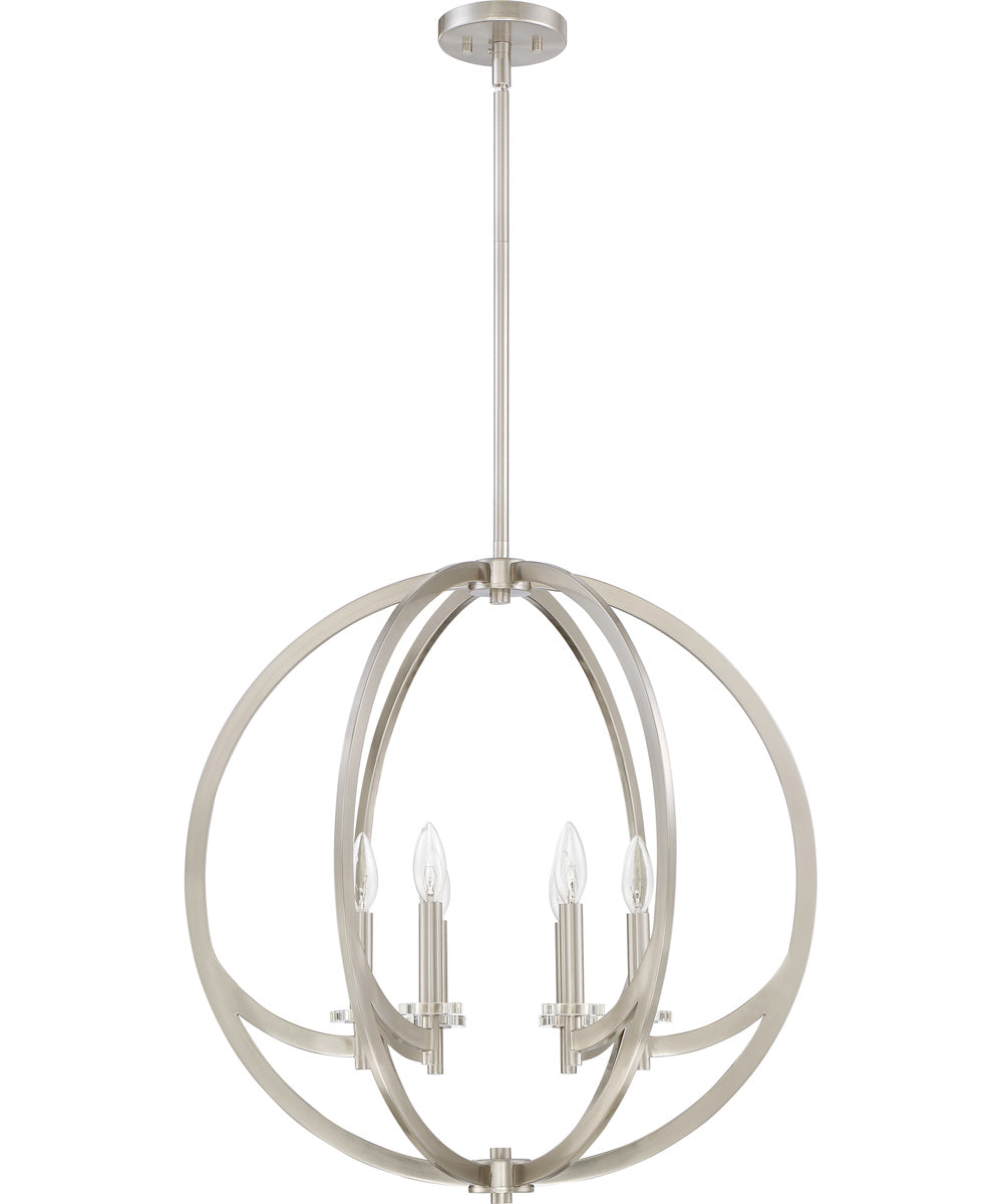 Orion 6-light Pendant Brushed Nickel