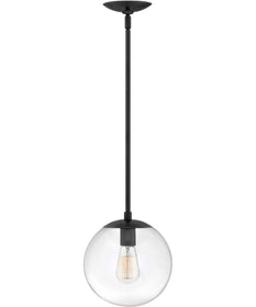 Warby 1-Light Small Pendant in Black