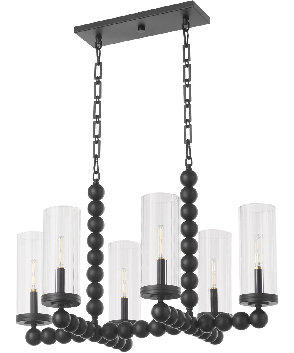 Tamara Day's Lee Boulevard 6-light Chandelier Matte Black