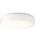 1-Light 17" LED Drum Flush Mount White