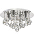 Bordeaux Medium 4-light Flush Mount Polished Chrome